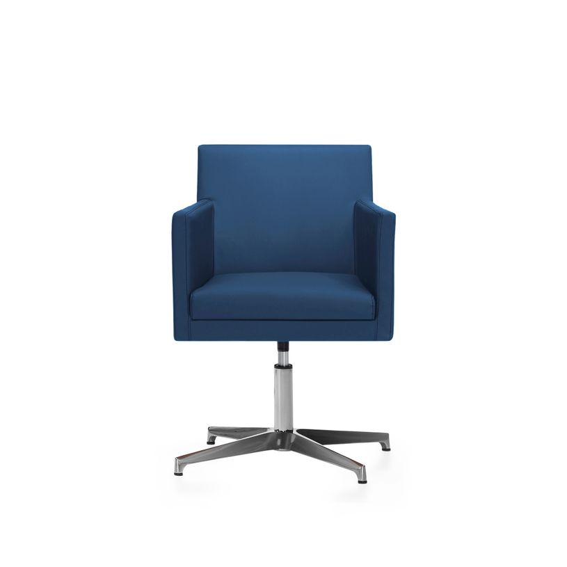 2012349446997-Chaise BROOKLYN - accoudoirs intégrés - base aluminium - Bleu-P_79439434_1-0