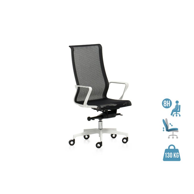 2012349447093-Fauteuil de bureau X-LIGHT - accoudoirs fixes - dossier haut - noir base blanche-P_79439439_1-0