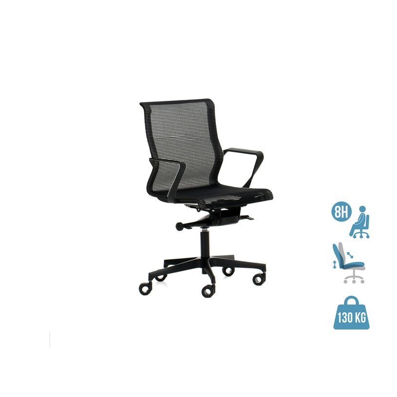 2012349447215-Fauteuil de bureau X-LIGHT - accoudoirs fixes - dossier bas - noir base noire-P_79439445_1-0