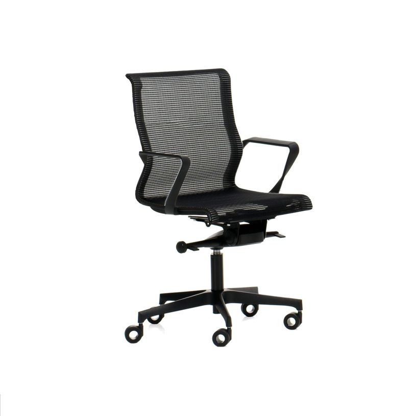 2012349447215-Fauteuil de bureau X-LIGHT - accoudoirs fixes - dossier bas - noir base noire-P_79439445_2-1