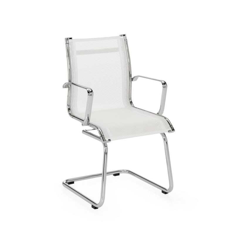 2012349447413-Chaise ACER+ avec accoudoirs - maille blanche-P_79439455_1-0