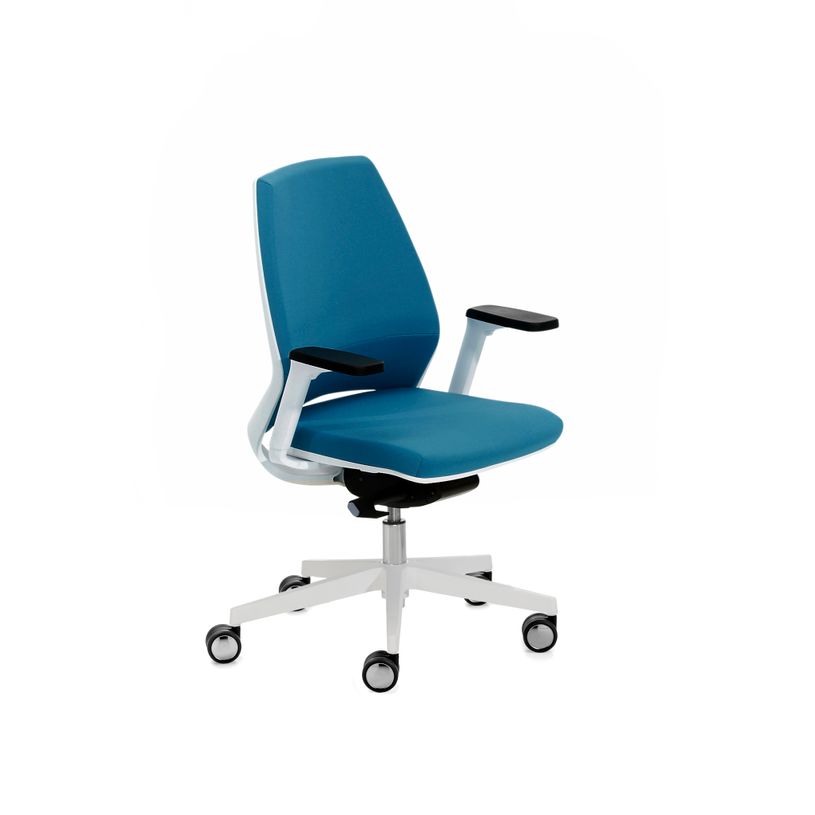 2012349447673-Fauteuil de bureau 4U - accoudoirs en option - bleu, base blanche-P_79439468_2-1