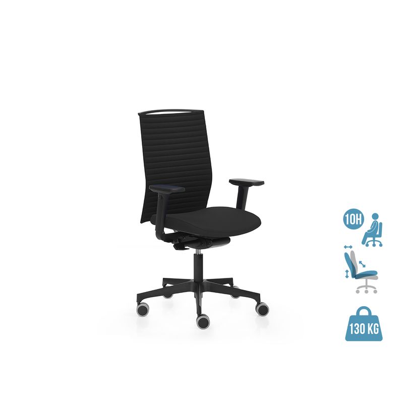 2012349447734-Fauteuil de bureau ergonomique ATIKA - accoudoirs en option - appui-tête non inclus - noir-P_79439471_1-0
