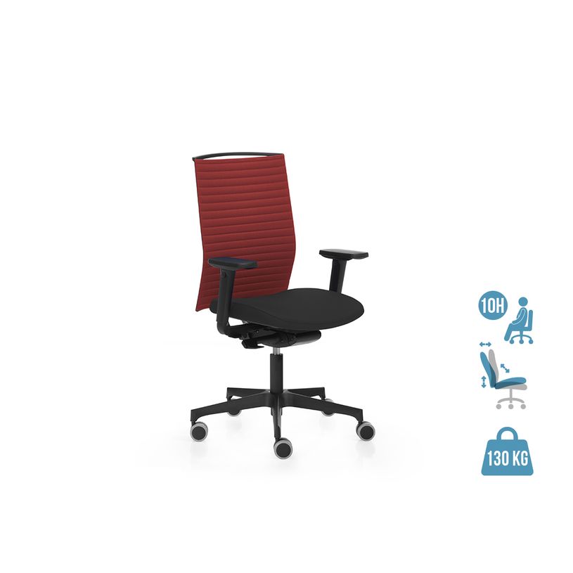 2012349447758-Fauteuil de bureau ergonomique ATIKA - accoudoirs en option - appui-tête non inclus - noir-P_79439472_1-0