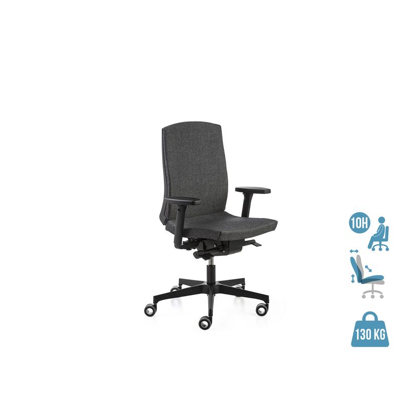 2012349447895-Fauteuil de bureau FLEXA - accoudoirs et appui-tête en option - gris-P_79439479_1-0