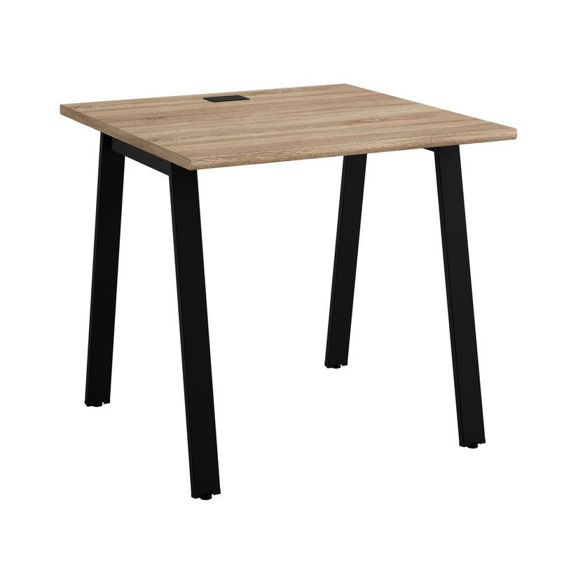 3483600940476-Bureau MAMBO - 80 cm - Pieds métal - Chêne Sonoma/noir-P_79439516_1-0