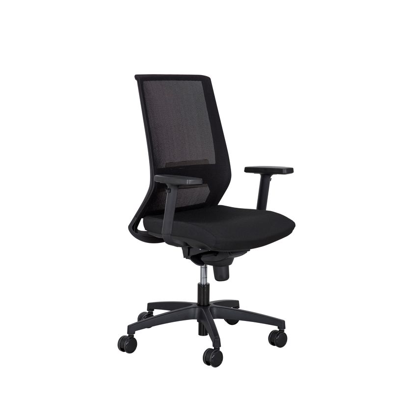 3483600940537-Fauteuil de bureau ENZO - accoudoirs réglables - appui-tête en option - Noir-P_79439522_1-0