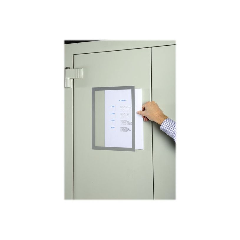 3130631392001-Exacompta - Cadre d'affichage magnétique A4 - argent-P_79439575_2-3