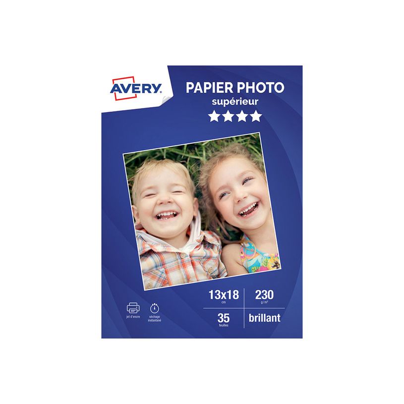 4004182161784-Avery - Papier Photo brillant - 13 x 18 cm - 230 g/m² - impression jet d'encre - 35 feuill-P_79439719_1-0
