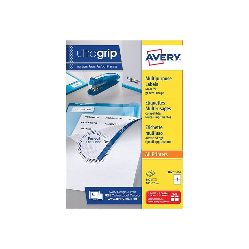 5014702025419-Avery - 800 Étiquettes multi-usages blanches - 105 x 70 mm - réf 3426-100-P_79439733_1-1