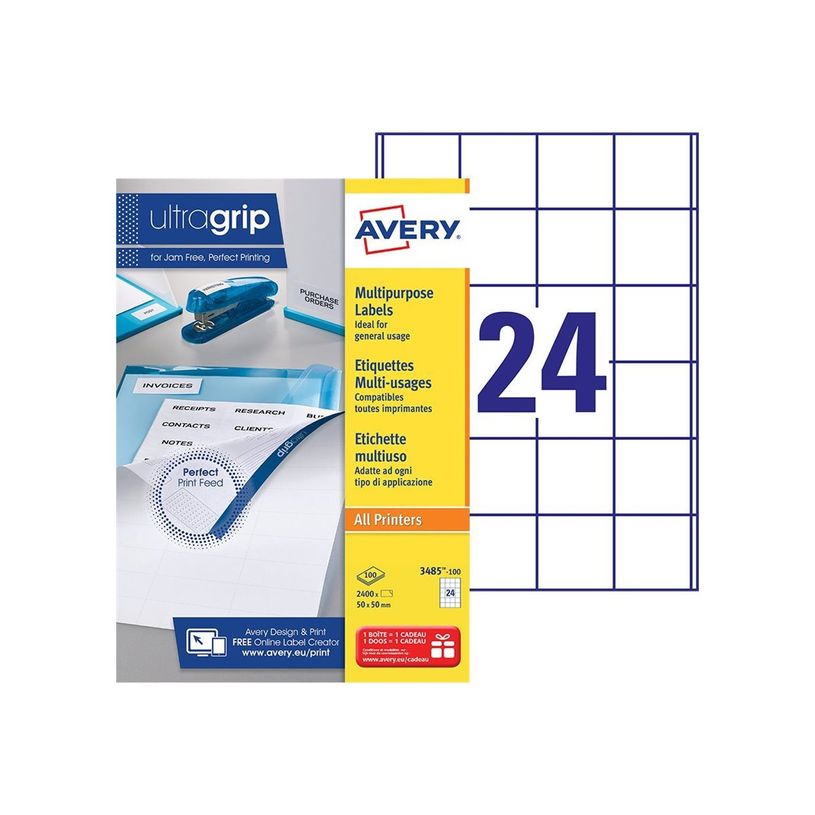 5014702025440-Avery - 2400 Étiquettes multi-usages blanches - 50 x 50 mm - réf 3485-100-P_79439736_1-1