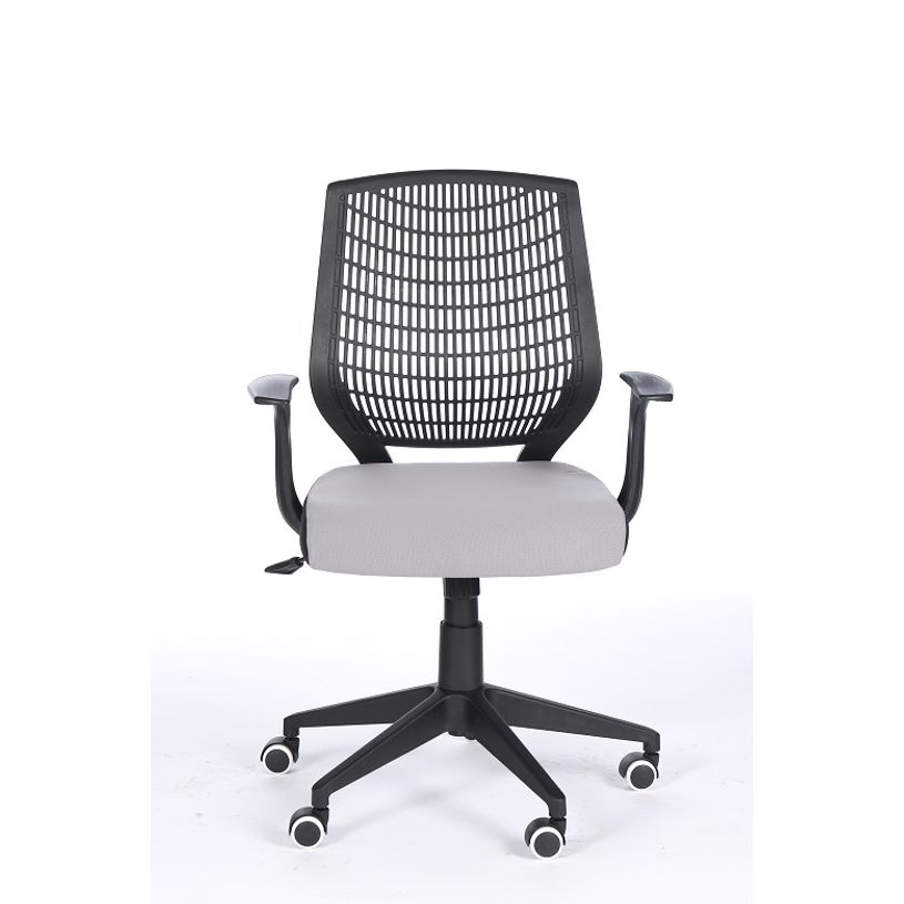 3760185028196-Fauteuil de bureau NEWTON - accoudoirs fixes - housse pour dossier en option - Turquoise-P_79439763_5-4