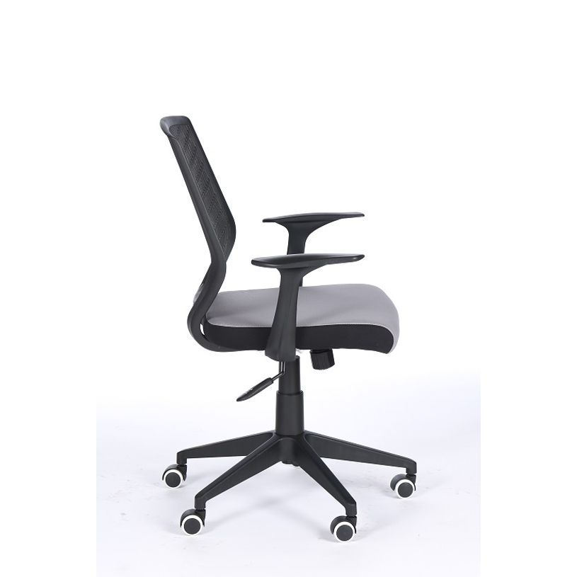 3760185028196-Fauteuil de bureau NEWTON - accoudoirs fixes - housse pour dossier en option - Turquoise-P_79439763_6-5