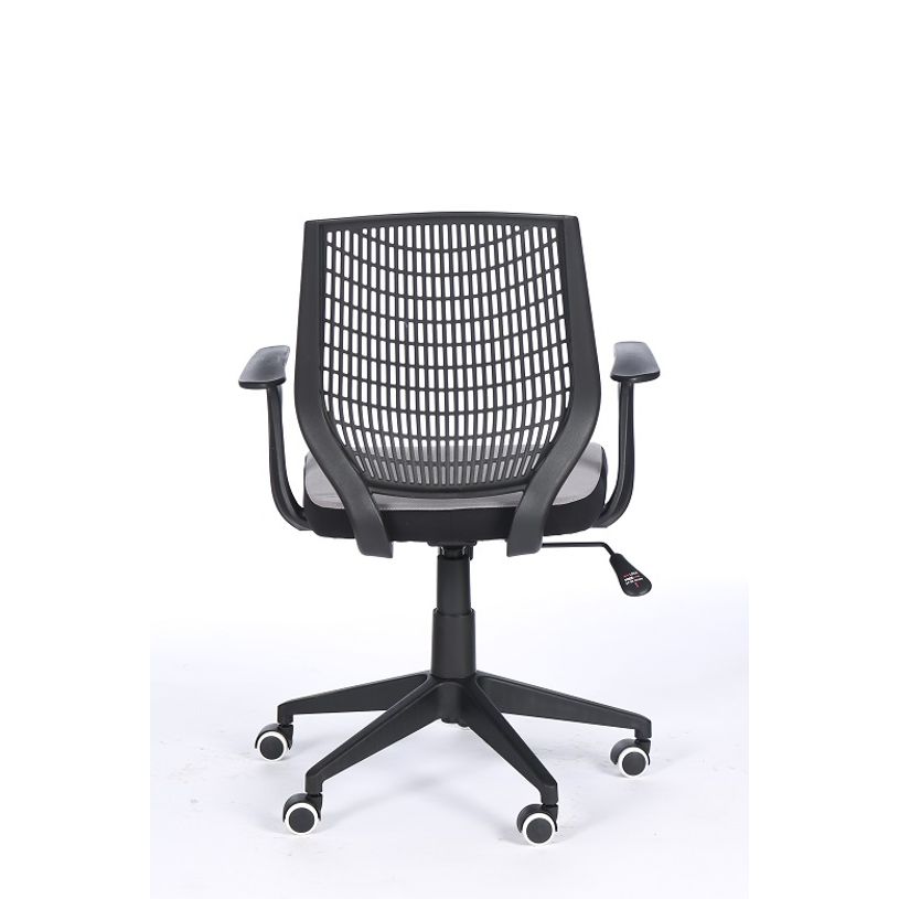 3760185028196-Fauteuil de bureau NEWTON - accoudoirs fixes - housse pour dossier en option - Turquoise-P_79439763_7-6