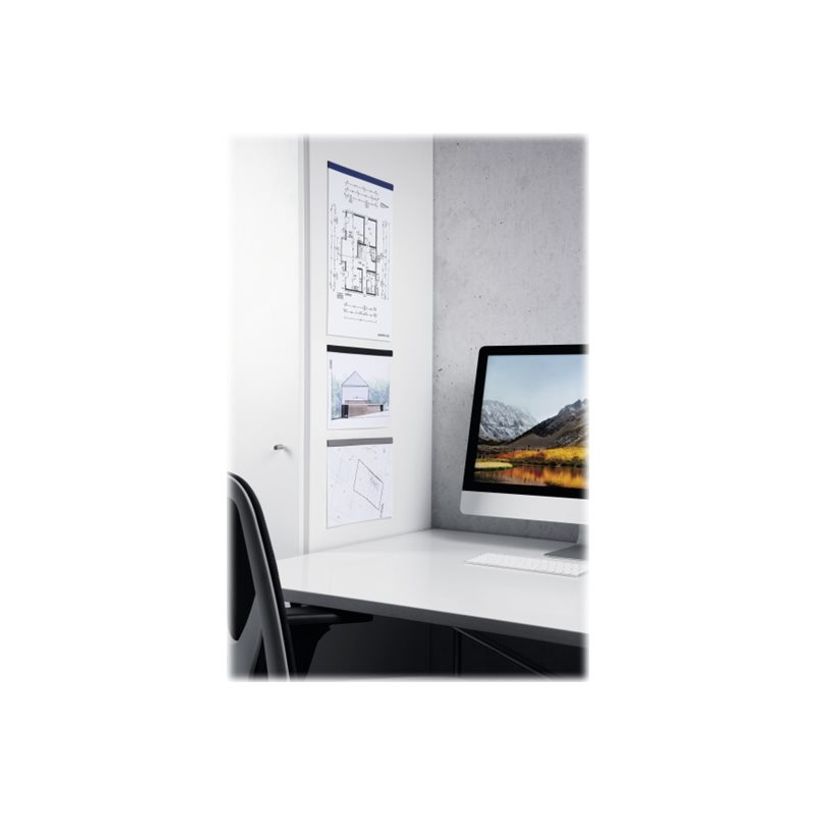 4005546990958-Durable Durafix - 5 Barres d'affichage adhésives 297 mm - noir - pour documents A3 portrai-P_79439784_1-5