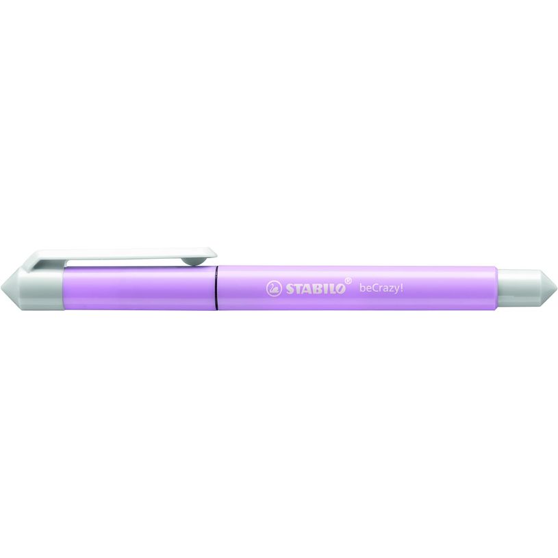 4006381539739-STABILO beCrazy! - Roller encre bleue - 0,5 mm - corps fin - lilas pastel-P_79439933_2-1