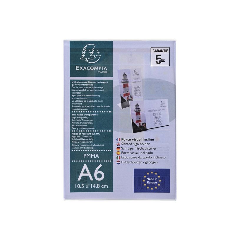 9002493109261-Exacompta - Présentoir porte-visuel incliné - A6 horizontal/vertical-P_79439981_1-0