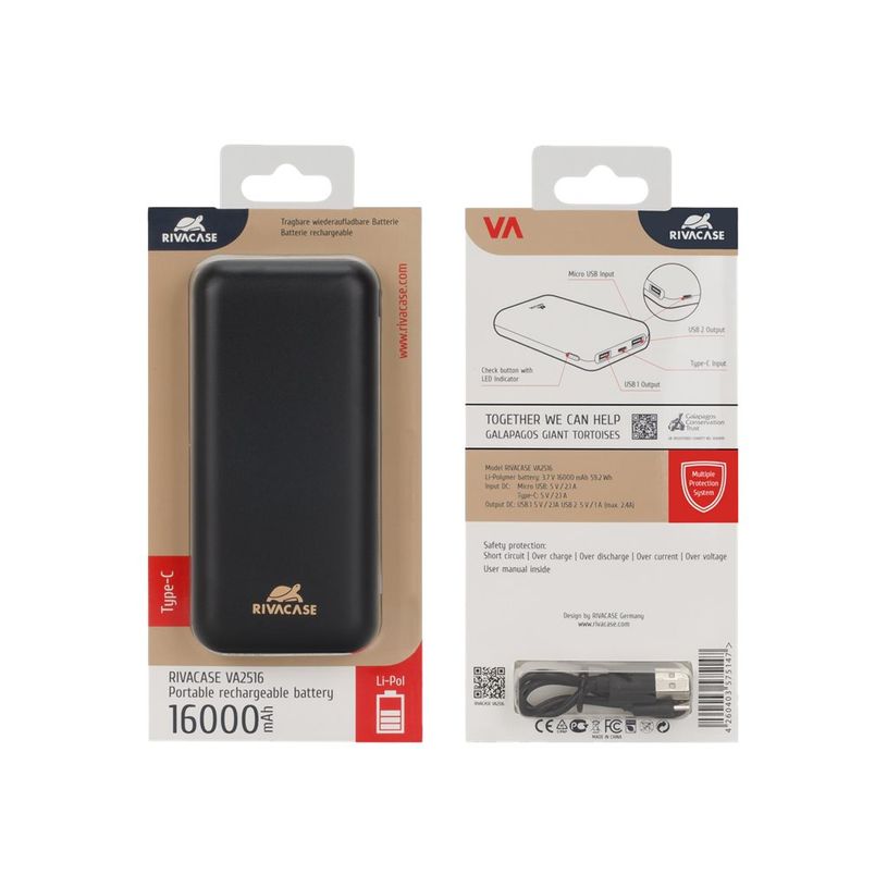 4260403575147-RIVACASE Rivapower VA2516 - powerbank / batterie de secours rechargeable pour smartphone - -P_79439994_1-5