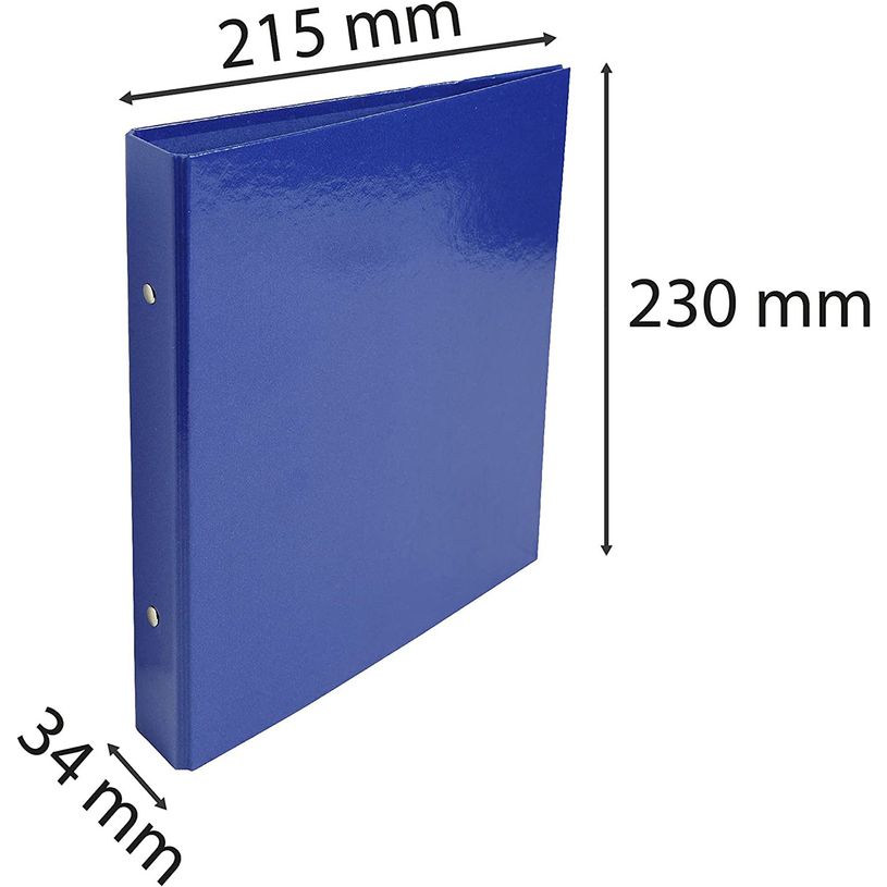 3130630005223-Exacompta Iderama - Classeur 2 anneaux - Dos 25 mm - 17 x 22 cm - bleu foncé-P_79440019_2-1