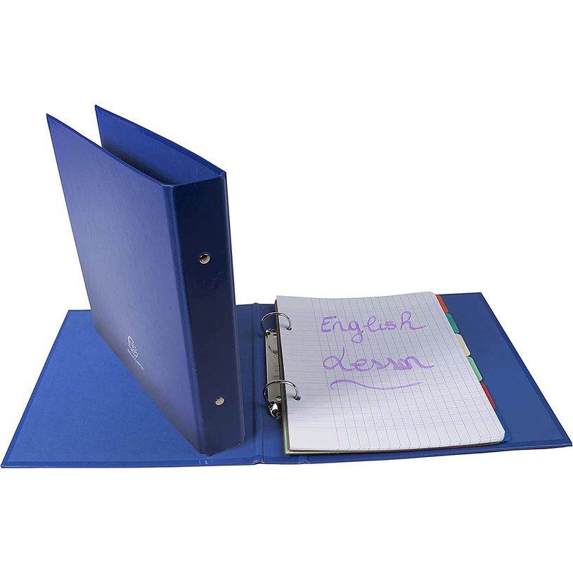 3130630005223-Exacompta Iderama - Classeur 2 anneaux - Dos 25 mm - 17 x 22 cm - bleu foncé-P_79440019_4-3