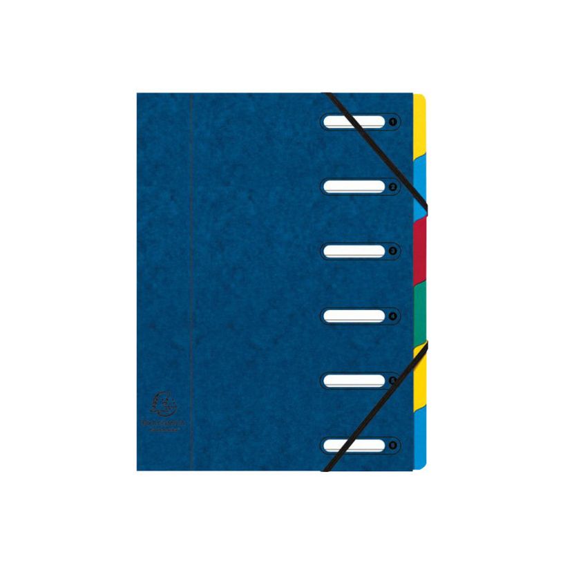 3130630550624-Exacompta Harmonika - Trieur à fenêtres 6 positions - bleu-P_79440065_1-0