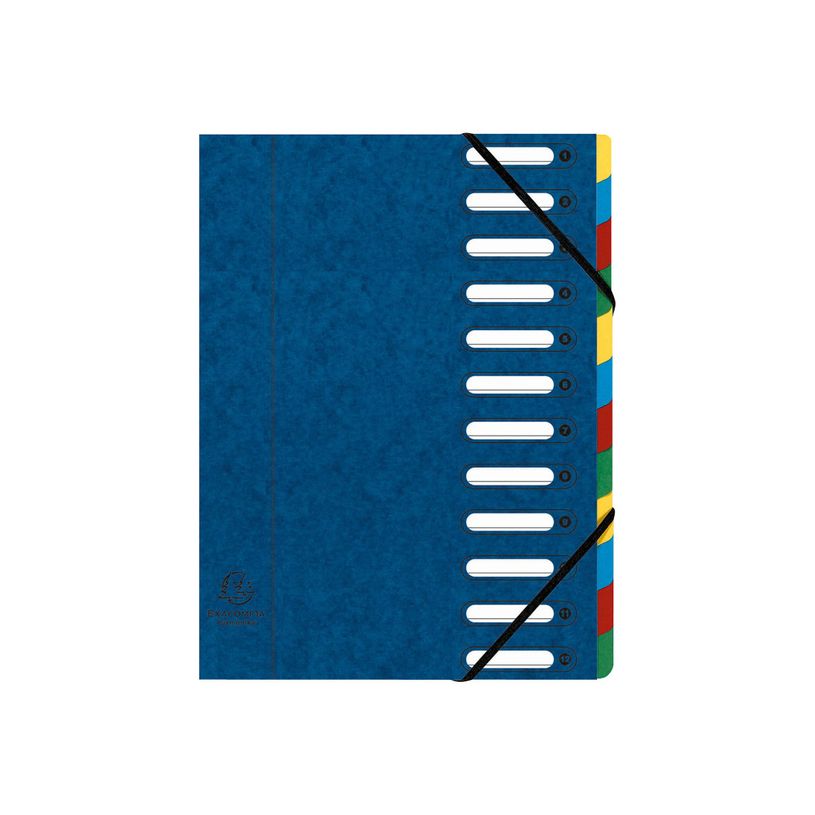 3130630551225-Exacompta Harmonika - Trieur à fenêtres 12 positions - bleu-P_79440068_1-0