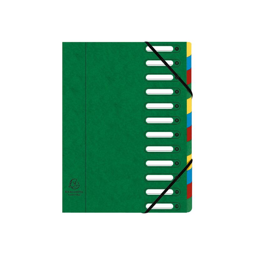 3130630551232-Exacompta Harmonika - Trieur à fenêtres 12 positions - vert-P_79440069_3-0