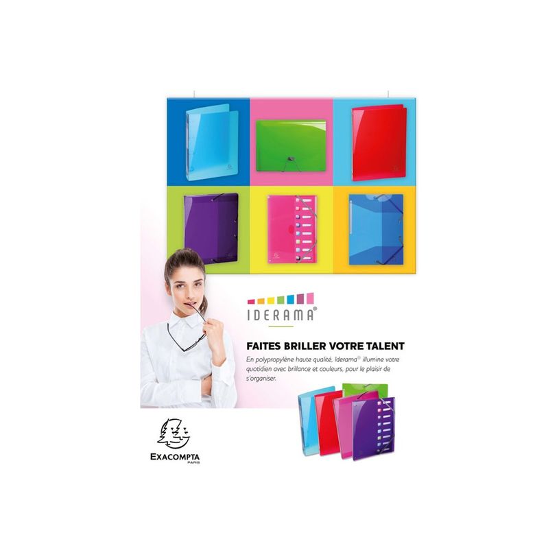 3130630556725-Exacompta Iderama PP - Chemise polypro à rabats - A4 - pour 250 feuilles - bleu clair-P_79440072_1-2