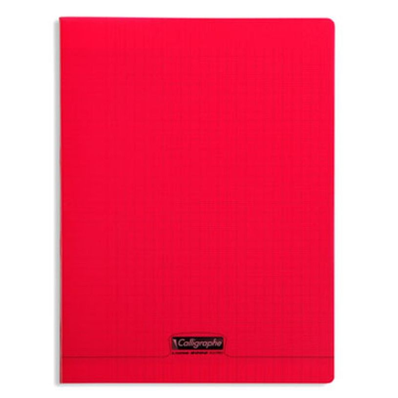 2012349449783-Calligraphe 8000 - Cahier polypro 24 x 32 cm - 48 pages - grands carreaux (Seyes) - rouge-P_79440099_1-0