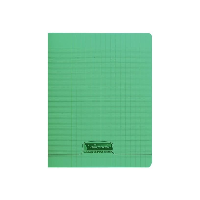 2012349449820-Calligraphe 8000 - Cahier polypro 24 x 32 cm - 48 pages - grands carreaux (Seyes) - vert-P_79440101_1-0