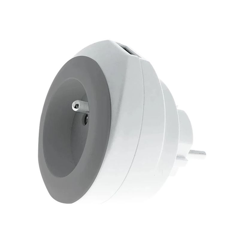 3760110686552-Watt&Co BEWATT - chargeur secteur pour smartphone - 1 USB + prise de courant - gris-P_79440276_3-1