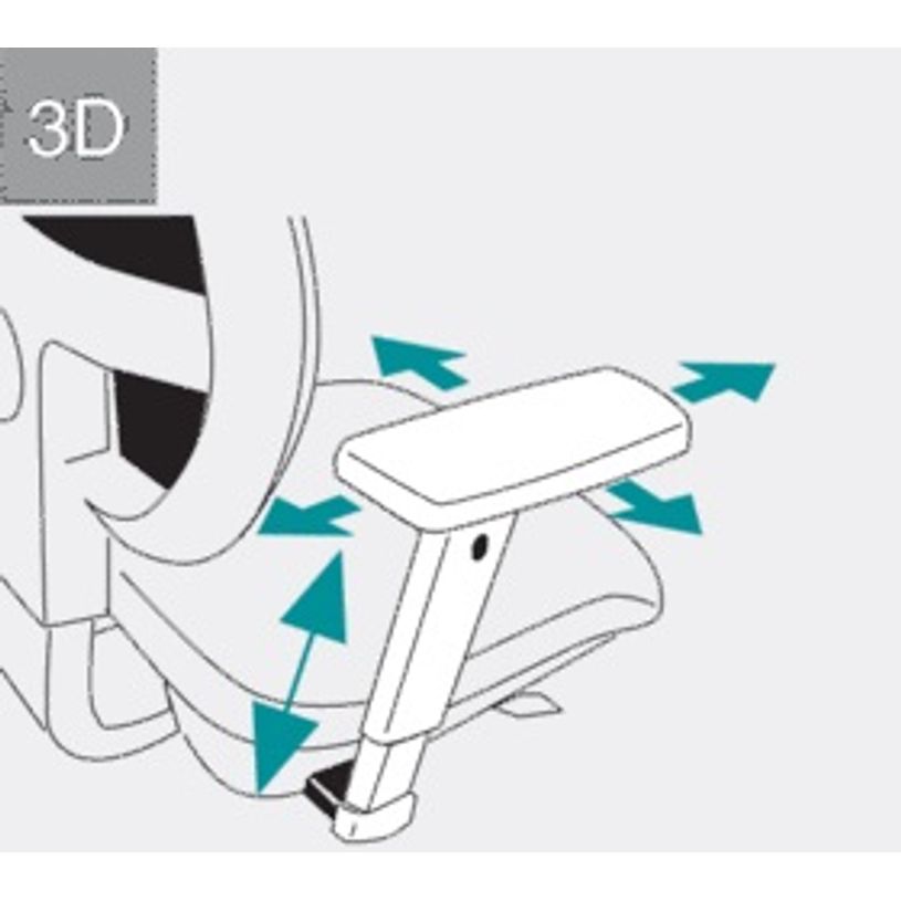 3660916037889-Paire d'accoudoirs réglables 3D pour fauteuil LIBRA - Noir-P_79440285_4-3