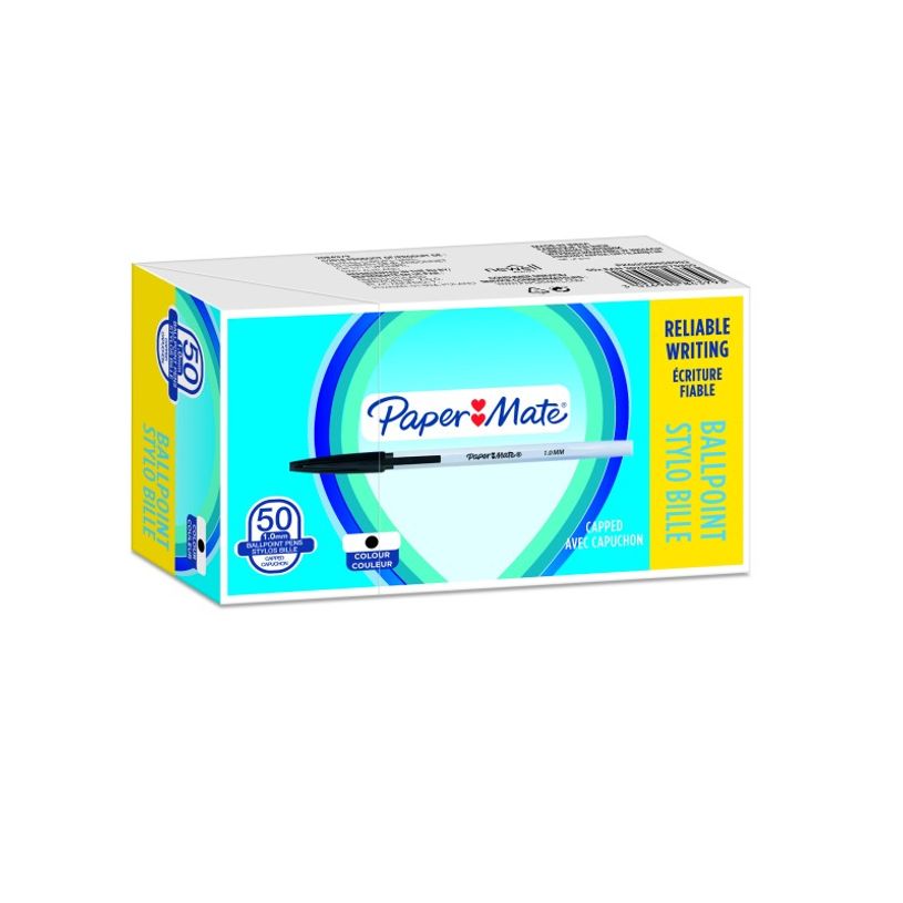 3026980843793-Paper Mate 045 - 50 Stylos à bille - noir-P_79440314_1-0