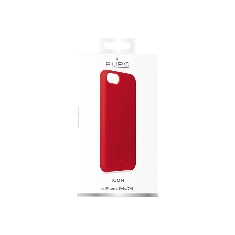 8033830261749-Puro - Coque de protection pour iPhone SE (2020)/8/7/6S/6 - rouge-P_79440379_4-3