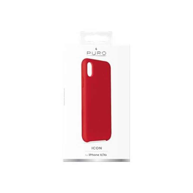8033830268717-Puro - Coque de protection souple pour iPhone X/XS - rouge-P_79440388_1-0