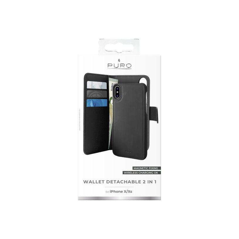 8033830268830-Puro - Etui Folio + coque magnétique pour iPhone X/XS-P_79440389_4-3