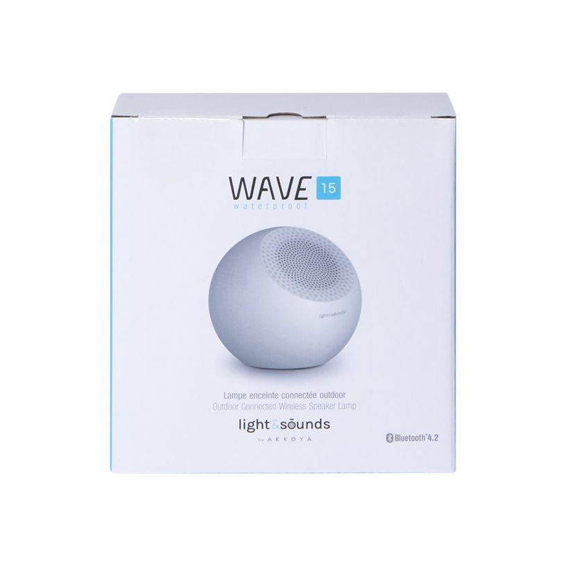 3571211386452-LIGHT&SOUNDS WAVE15 - Mini enceinte sans fil lumineuse waterproff - bluetooth - blanche-P_79440425_1-1