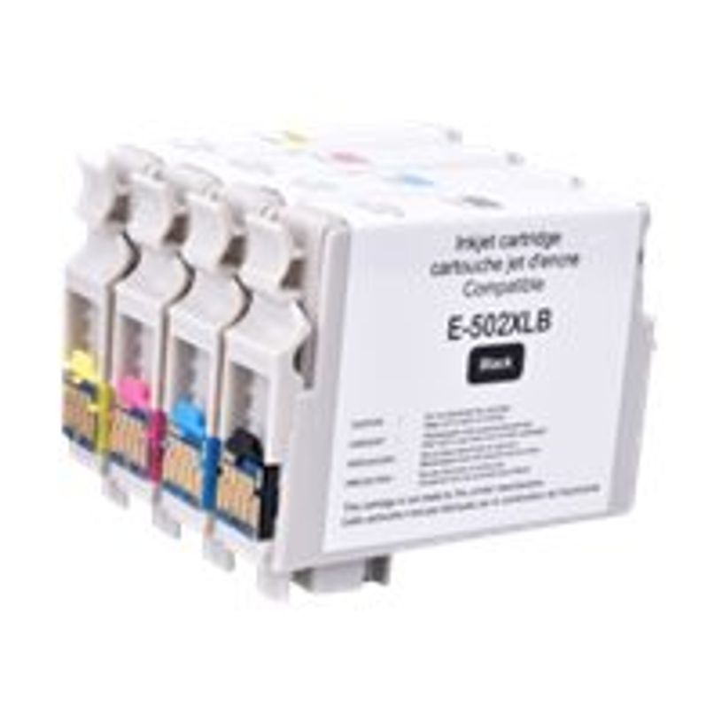 3584770907280-Cartouche compatible Epson 502XL Jumelles - pack de 4 - noir, cyan, magenta, jaune - Uprint-P_79440468_2-1