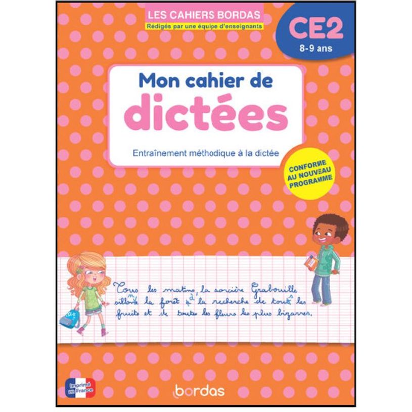 9782047410196-Les Cahiers Bordas - Cahier de dictées CE2 - 8-9 ans--0
