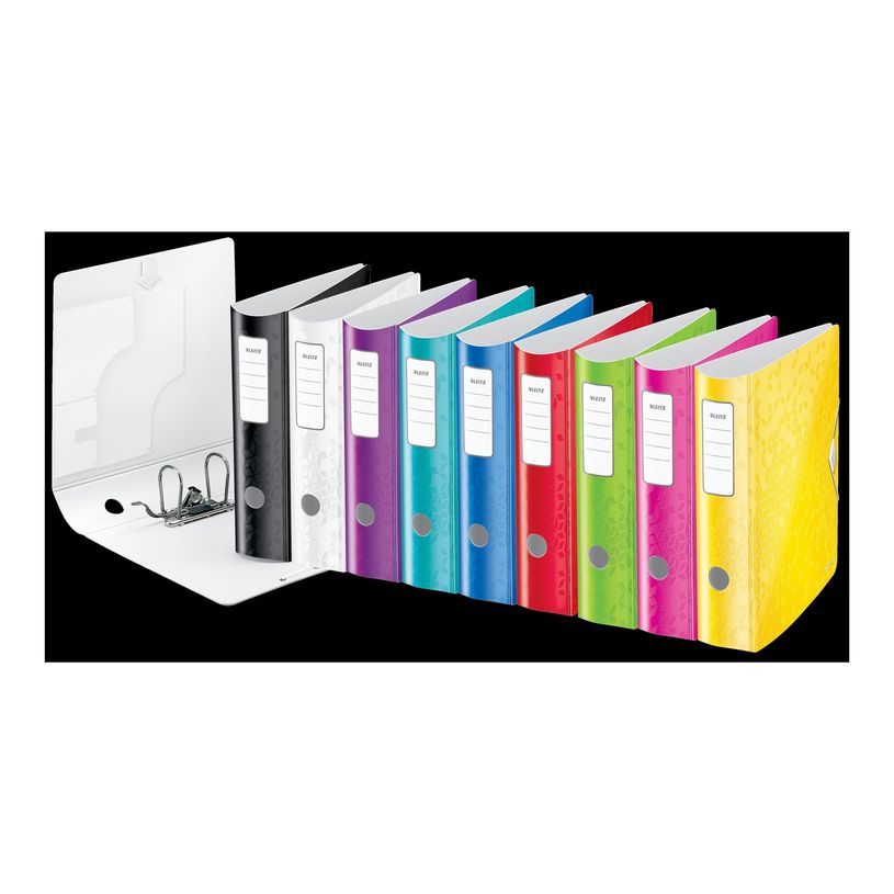 4002432105267-WOW - Classeur à levier 180° - Dos 80 mm - A4 - pour 600 feuilles - bleu-P_79440644_5-7