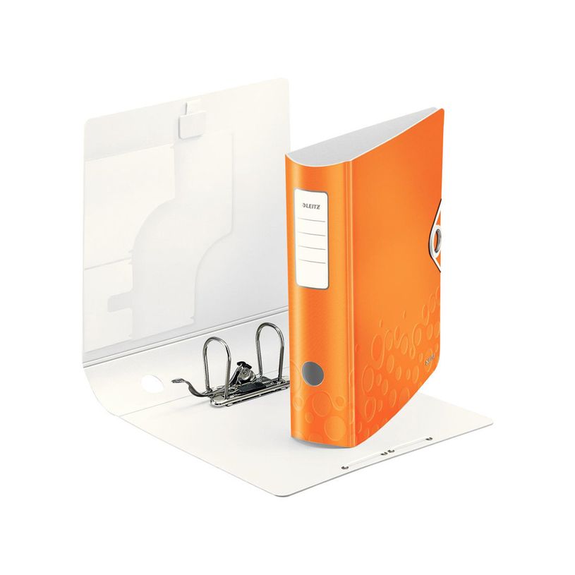 4002432105274-WOW - Classeur à levier 180° - Dos 80 mm - A4 - pour 600 feuilles - orange-P_79440645_4-1