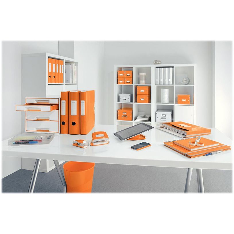 4002432105274-WOW - Classeur à levier 180° - Dos 80 mm - A4 - pour 600 feuilles - orange-P_79440645_7-4