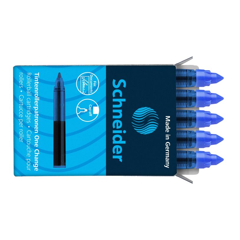 4004675124081-Schneider One Change  - 5 cartouches d'encre  pour stylo plume - bleu-P_79440693_6-5