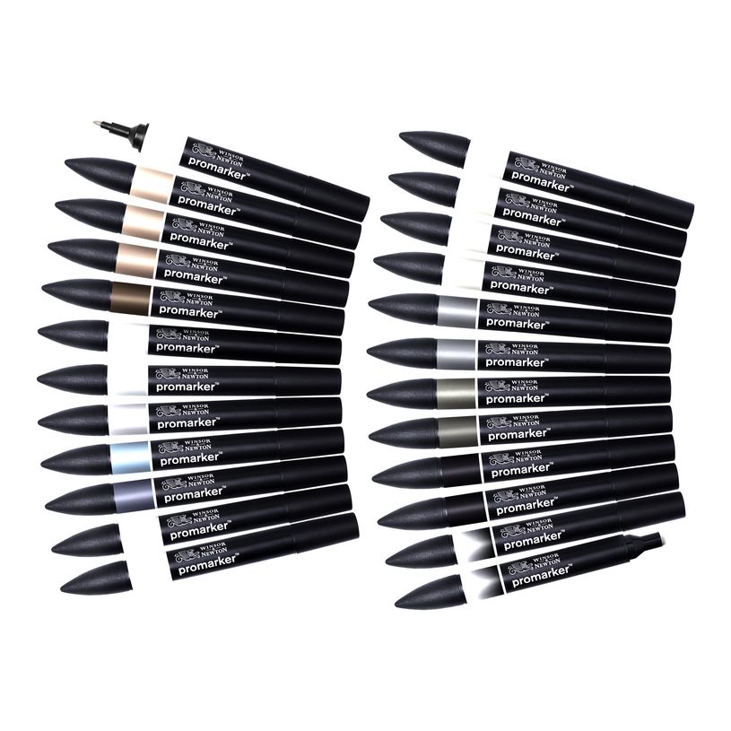 884955063460-ProMarker - Pack de 24 marqueurs double pointe - gris et noir-P_79440702_4-4