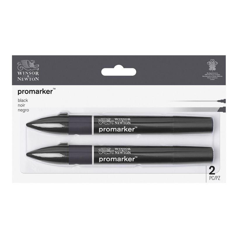 884955070727-ProMarker - Pack de 2 marqueurs double pointe - noir-P_79440720_1-0