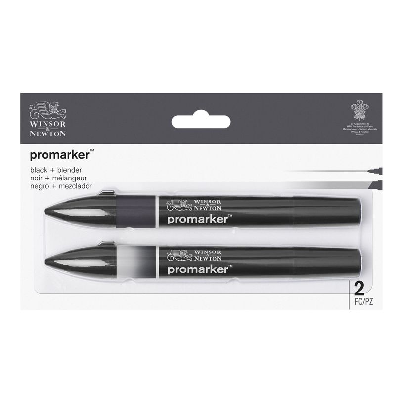884955070734-ProMarker - 2 Marqueurs double pointe - noir et blender-P_79440721_1-0