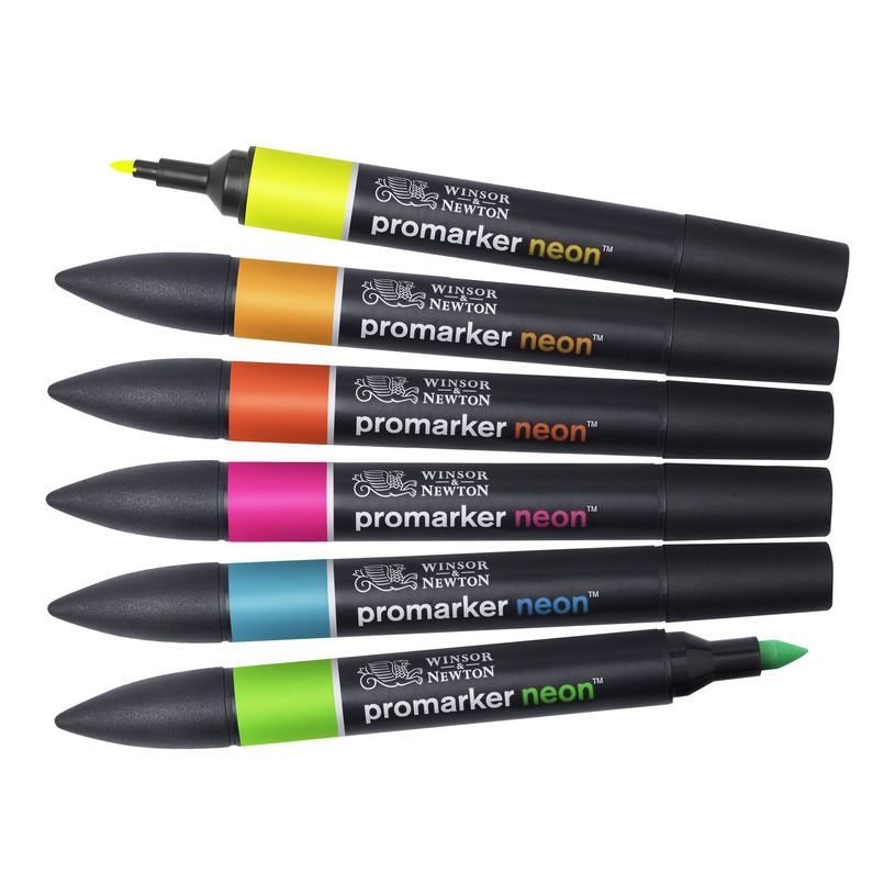 884955070611-Winsor & Newton ProMarker - Pack de 6 marqueurs double pointe - couleurs assorties-P_79440729_3-2