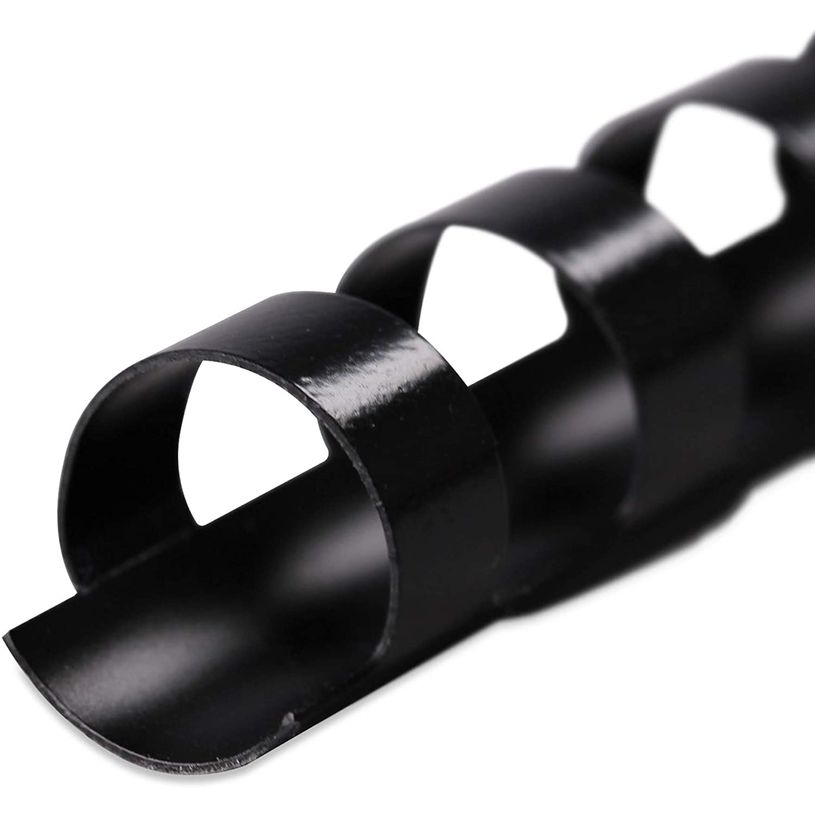 3584770910310-DSB - 100 anneaux de reliure en plastique - 16 mm - jusqu'à 120 feuilles - noir-P_79440847_2-1