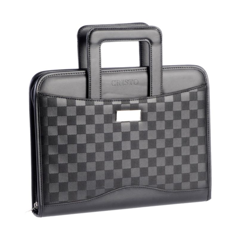 5413082229989-Cristo Damier - Conférencier A4 à poignées avec calculatrice - noir-P_79440848_1-0