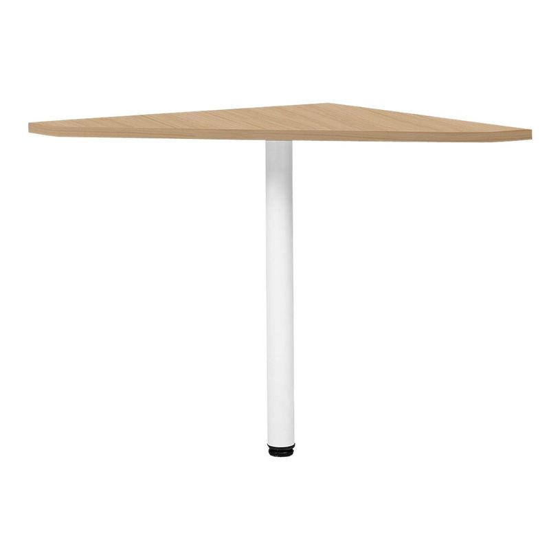 3483600857095-Angle de liaison de bureau 90° YES ! - Pied fixe blanc - Chêne-P_79440898_1-0